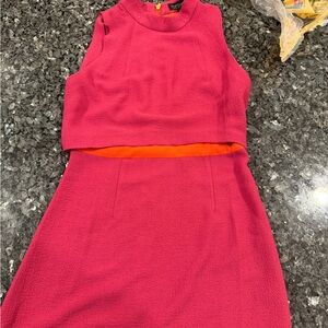 Topshop Pink Sleeveless Dress